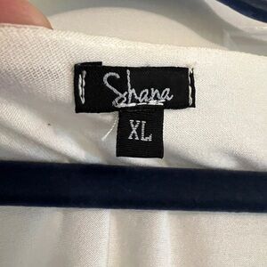 Shana White and Gray Top - XL